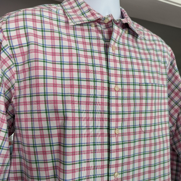 Men's Plaid Button Down Shirt size Large Cremieux - Picture 7 of 7